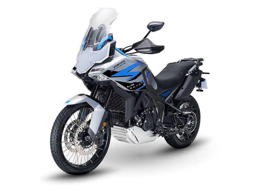 Zontes Moto Tigre Argentina - Moto 703F Adventure ángulo tres cuartos derecho