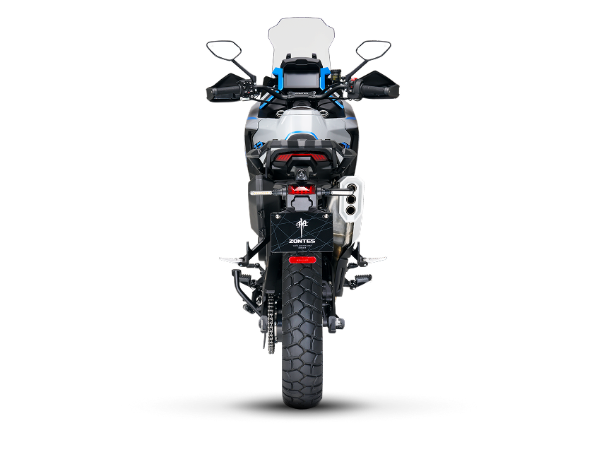 Zontes Moto Tigre Argentina - Moto 703F Adventure vista trasera completa