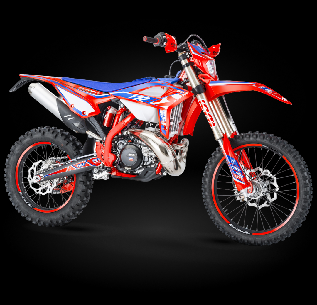 Beta Moto Tigre Argentina RR 2T 300 Racing – Vista frontal de estudio