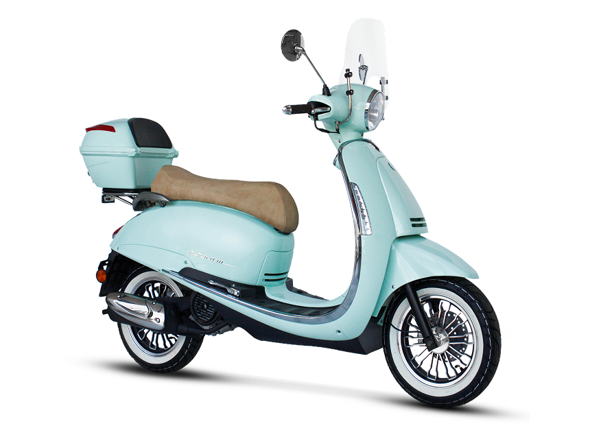 Beta Moto Tigre Argentina – Tempo Luxe vista 3/4 frontal verde
