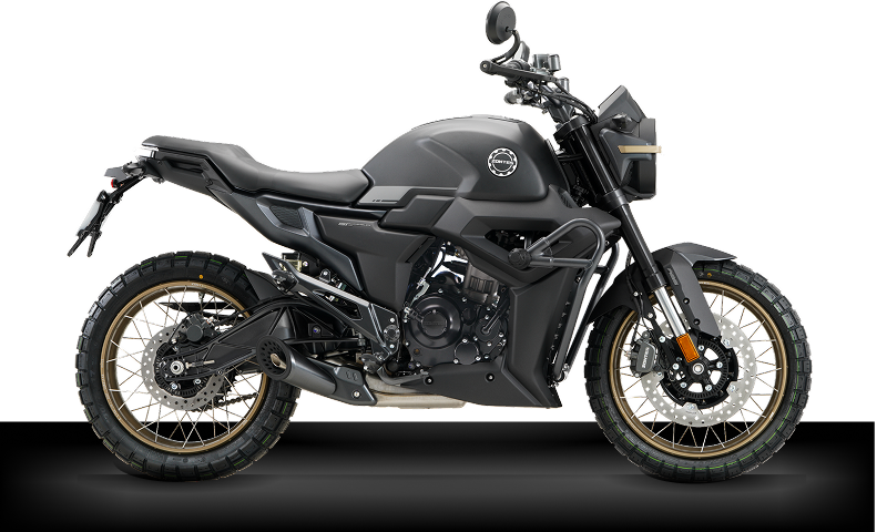 Zontes Moto Tigre Argentina - Moto G200 en vista lateral, diseño naked en color negro.