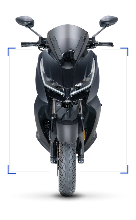 Zontes Moto Tigre Argentina – Scooter 350D visto desde el frente.