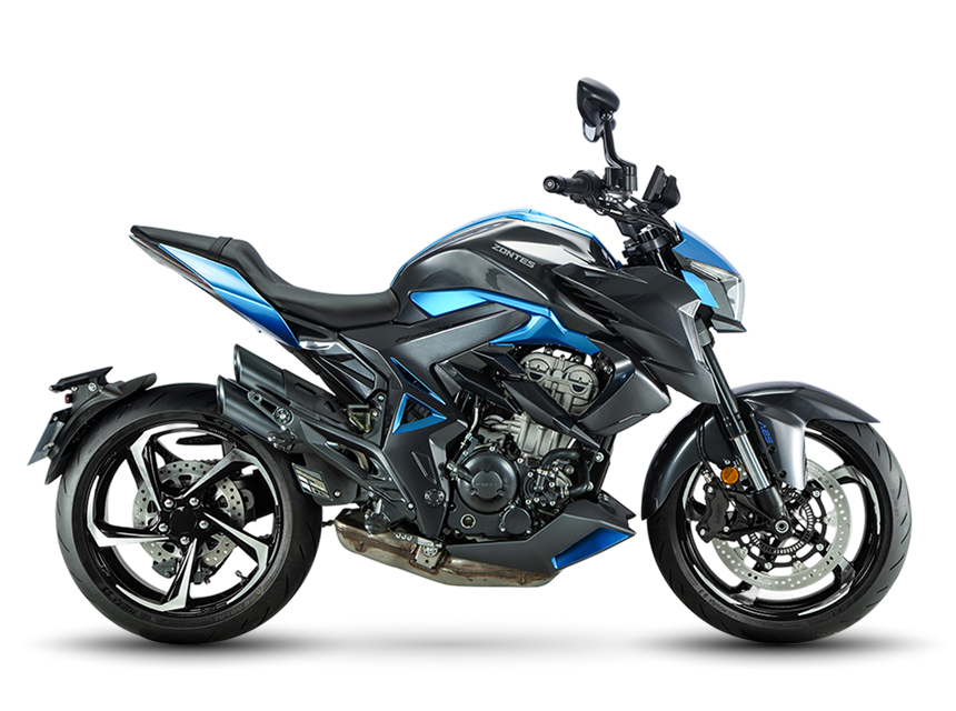 Zontes Moto Tigre Argentina - Zontes 350R Azul vista lateral derecha