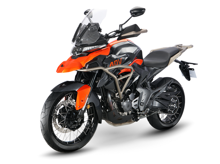 Zontes Moto Tigre Argentina - Moto 350T vista tres cuartos delantera izquierda.