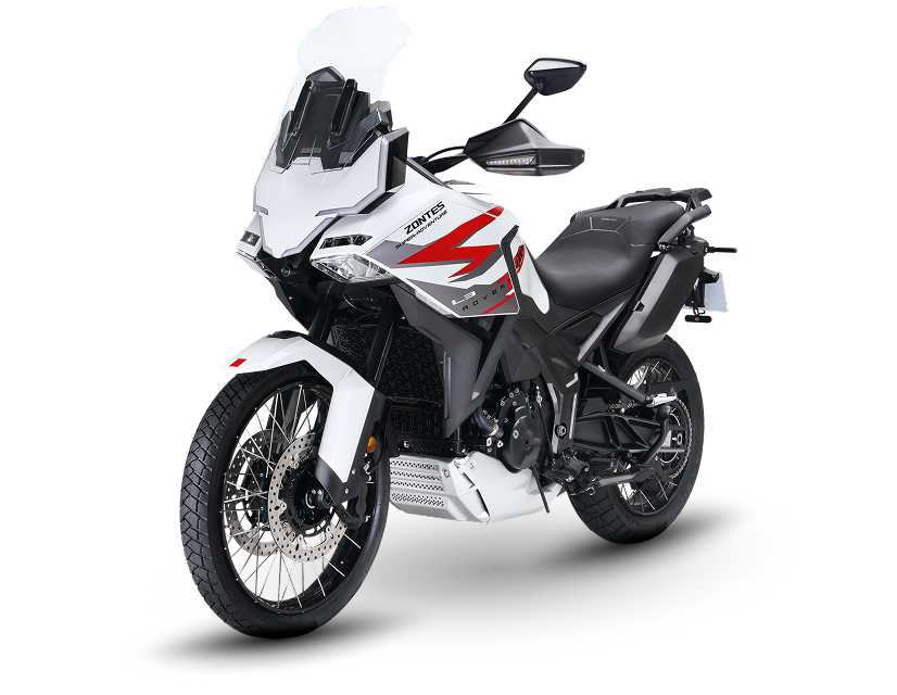 Zontes Moto Tigre Argentina - Moto 703F Adventure ángulo tres cuartos derecho