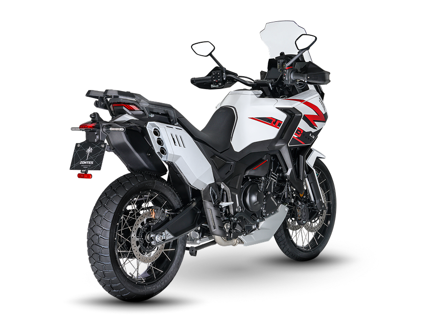 Zontes Moto Tigre Argentina - Moto 703F Adventure ángulo trasero izquierdo